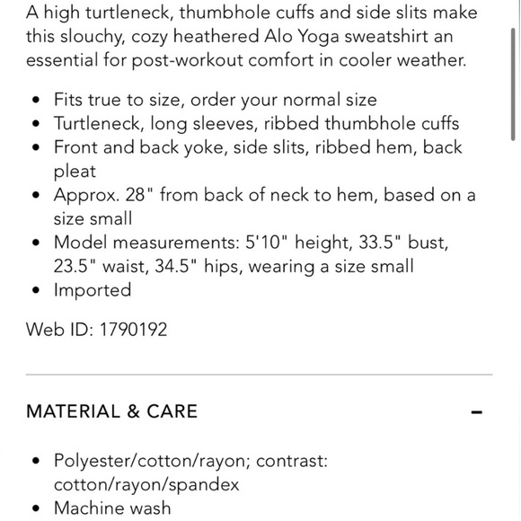 Alo Yoga Haze Funnelneck Pullover - Picture 4 of 4